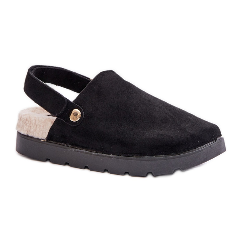 Hausschuhe Modell 100-418 Schwarz