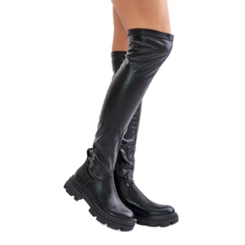 Modell F18 Schwarze Stiefel