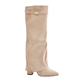 Modell LA-289 Hellbeige Stiefel