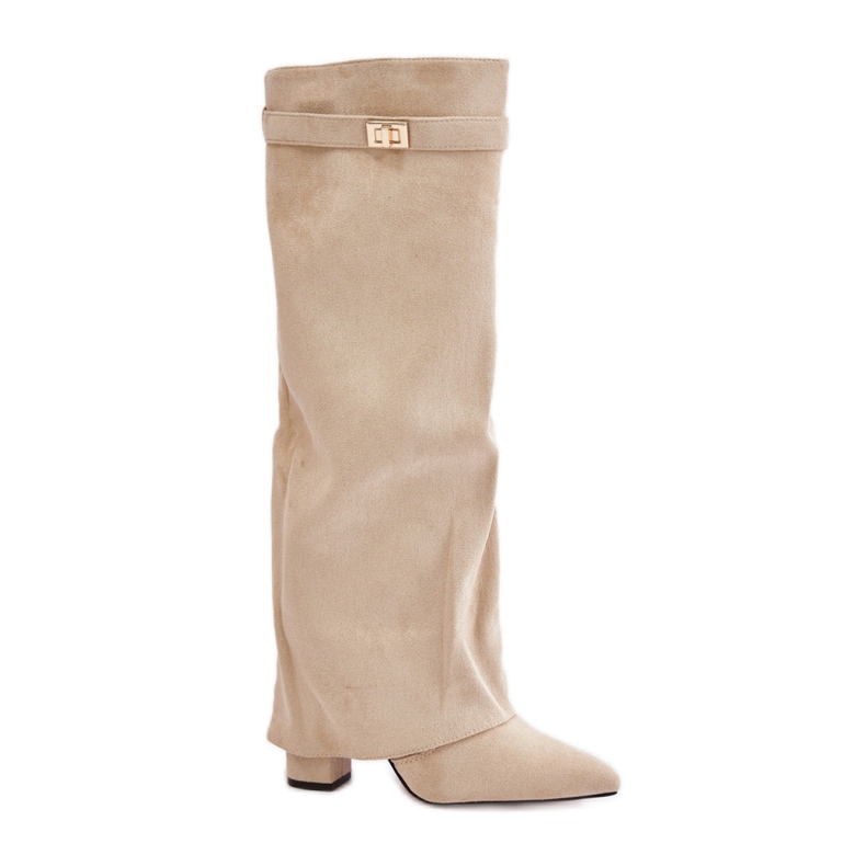 Modell LA-289 Hellbeige Stiefel