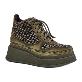 Maciejka 06759-09 Grüne Stiefeletten