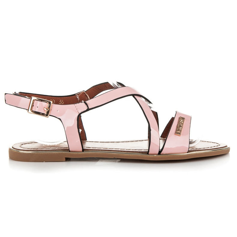 Vices Pastell lackierte Sandalen rosa