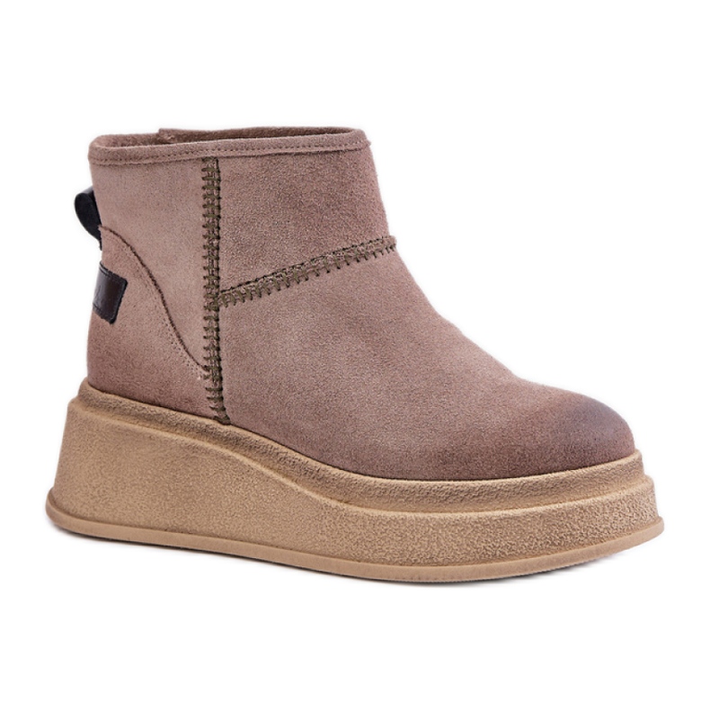 Maciejka 06769-02 Dunkelbraune Schneestiefel