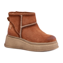 Maciejka 06769-29 Braune Schneestiefel