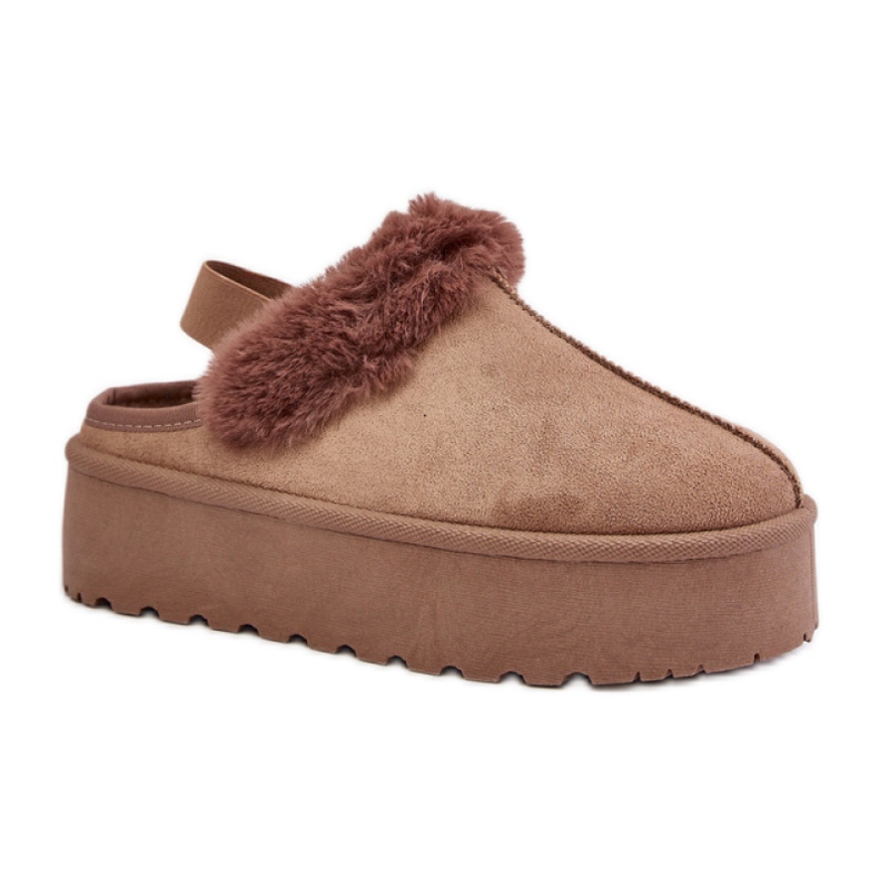 Hausschuhe Modell 24890 Dunkelbeige