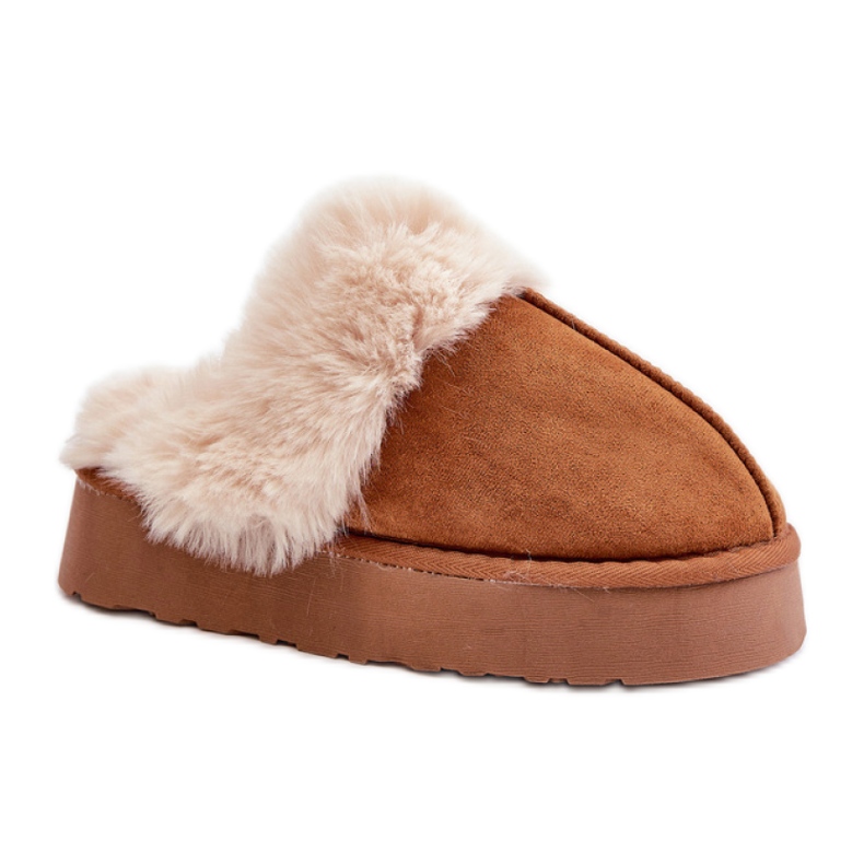 Hausschuhe Modell FA-181 Kamel braun