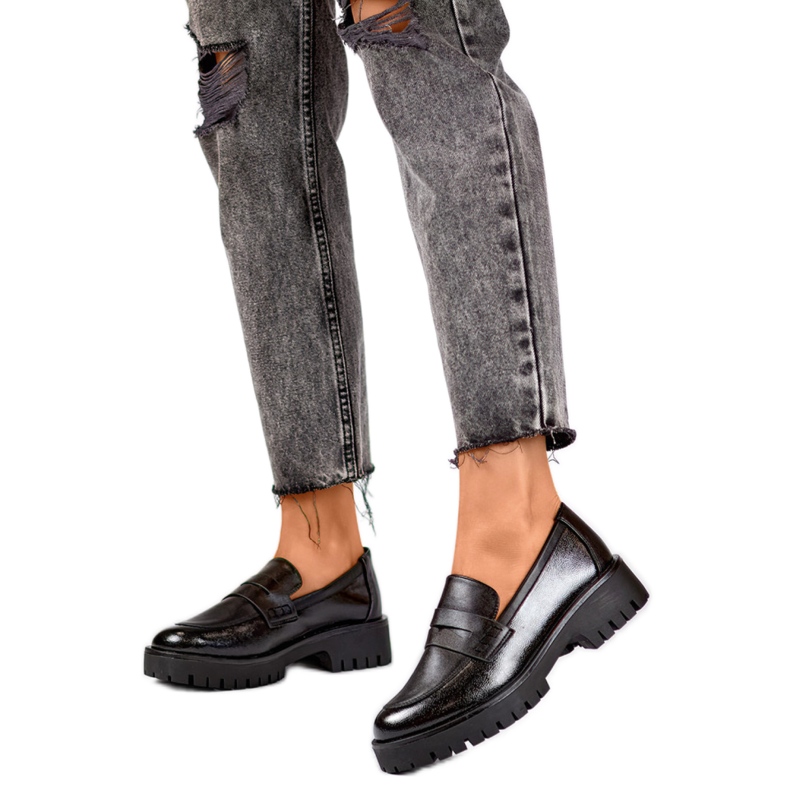 Mokassins Modell XR-374B Schwarz