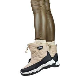 Schneestiefel Modell 9159-4BE Beige/Schwarz