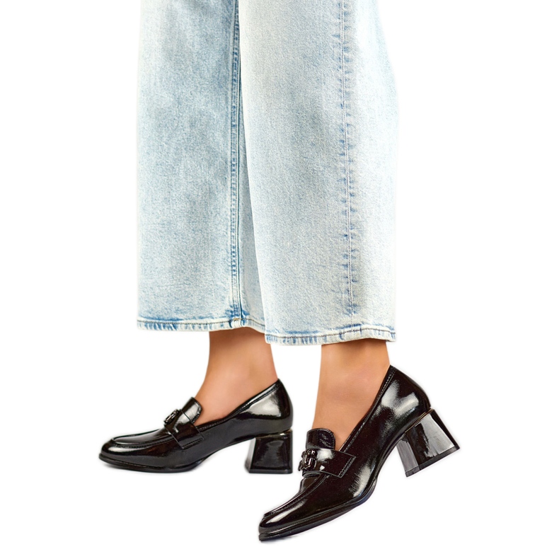 Pumps Mokassins Modell GD-FL475B Schwarz