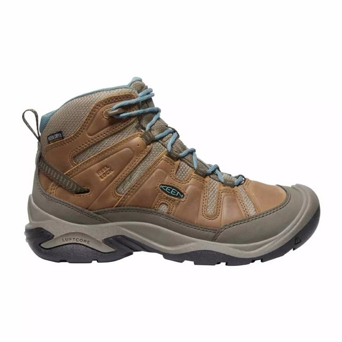 KEEN Circadia Mid Wp Toasted COCONUT/NORTH Atlantic Trekkingschuhe KE-1026764 braun
