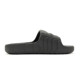 Adidas Adilette 22 Grey Five Herren Flip-Flops, Lifestyle, modisch für den Sommer, Schwarz (HP6522) grau