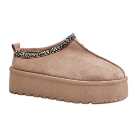 Modell 877-1 Beige Hausschuhe