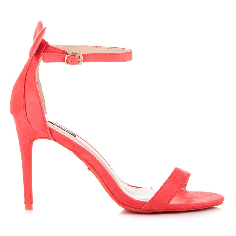 Vices Wildleder-Heels mit Ohren rot