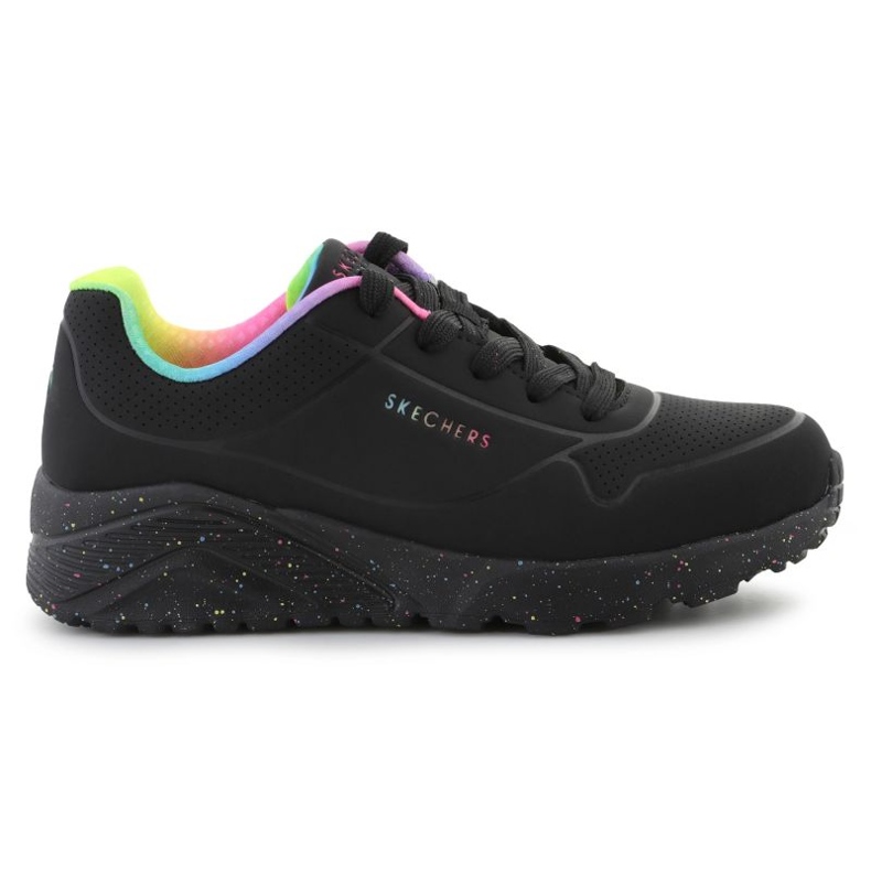 Skechers Uno Lite Rainbow Speckle Schuhe 310456L-BKMT schwarz