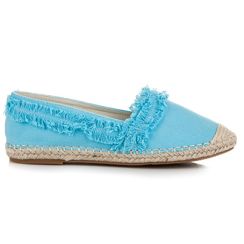 Vices Blaue Espadrilles mit Fransen