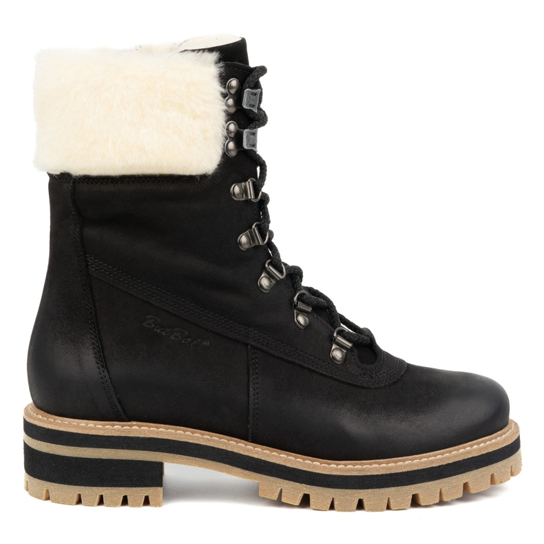 ButBal Damen-Lederstiefel, isolierte Winterstiefel, 329, schwarz