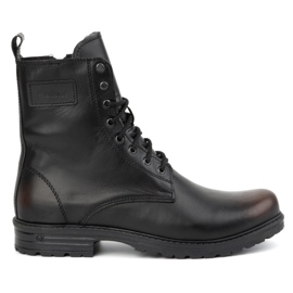 Polbut Herren-Militärstiefel, polnisches Leder, 2118S Kabir schwarz