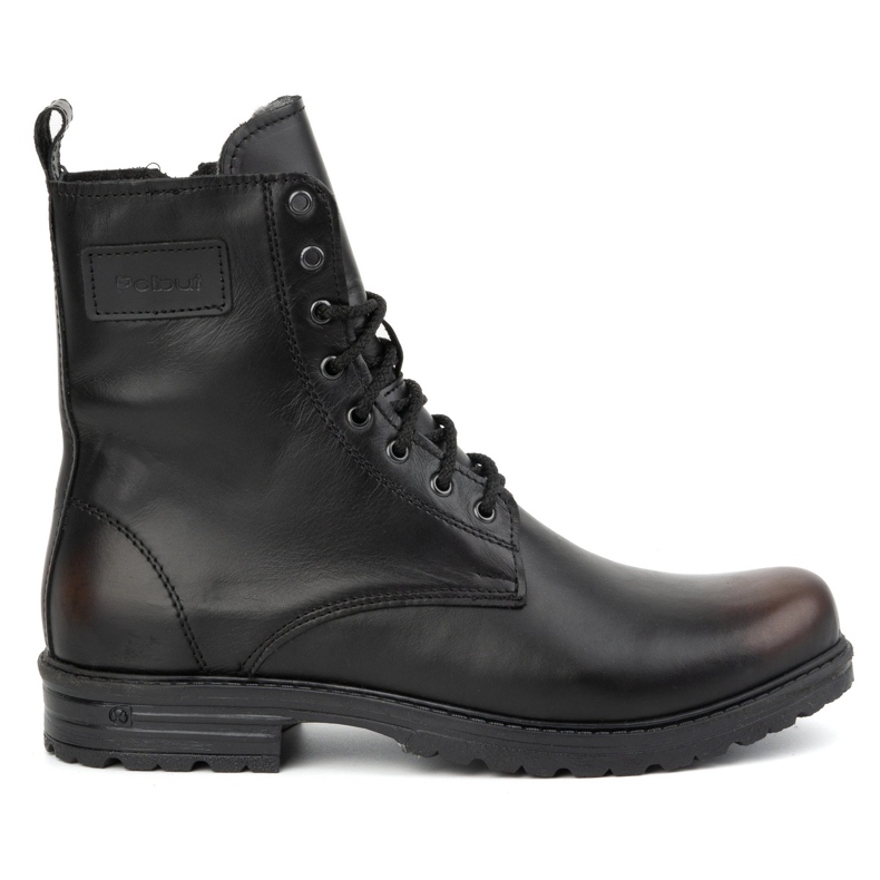 Polbut Herren-Militärstiefel, polnisches Leder, 2118S Kabir schwarz