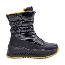 Damen-Schneestiefel Big Star mit Fell OO274A395 Schwarz