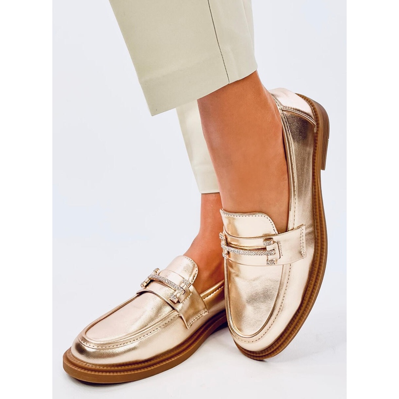 Ferdis Gold Damenmokassins golden