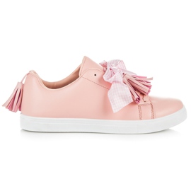 Vices Boho Sneaker mit Schleife rosa