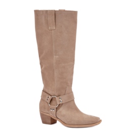 Zazoo Damen-Stiefel ohne Isolierung 3444/O, Beige