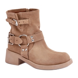 Nicht isolierte Damenstiefel Zazoo 3644 beige