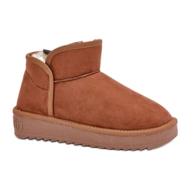 Damen-Schneestiefel mit Fell D.Franklin DFSH370010 braun