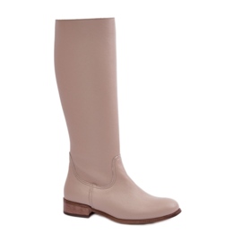 Zazoo 3616 Nicht isolierte Damenstiefel, Beige