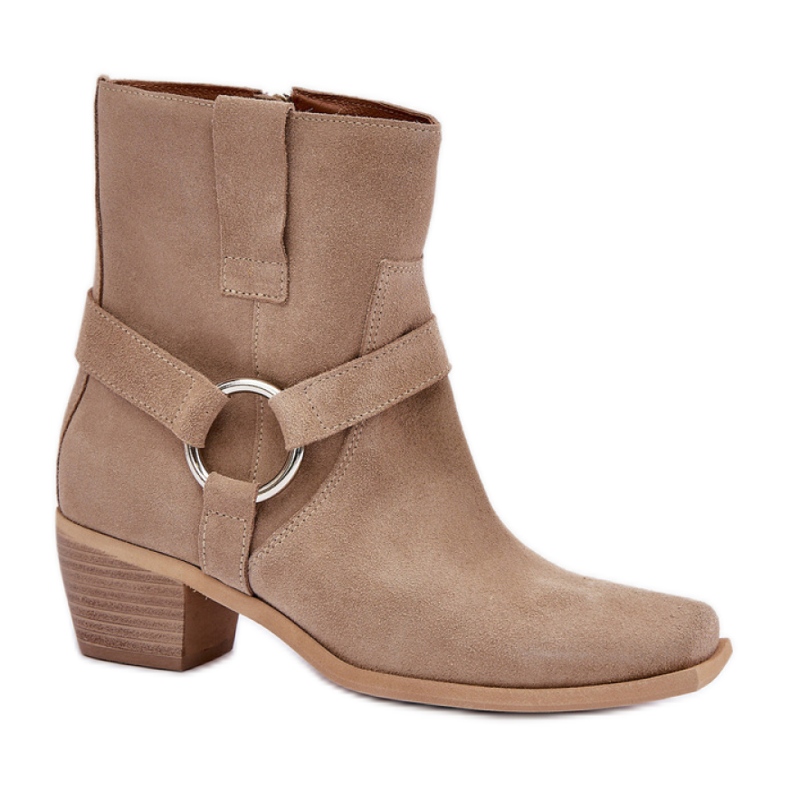 Nicht isolierte Damenstiefel Zazoo 3444/2 beige