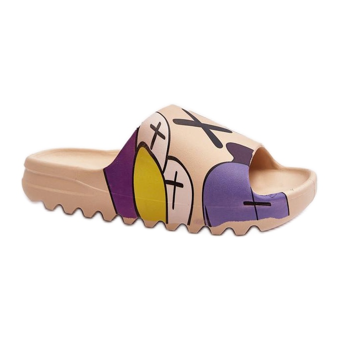 Damen-zehenstegsandalen CK240P beige