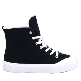 Schwarze Canvas-Sneaker