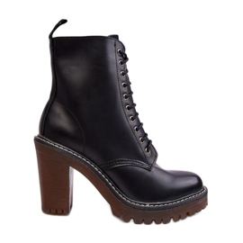 Damen-Stiefel mit hohen Absätzen 5765 schwarz