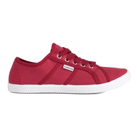 Rote Low-Top-Sneaker für Damen