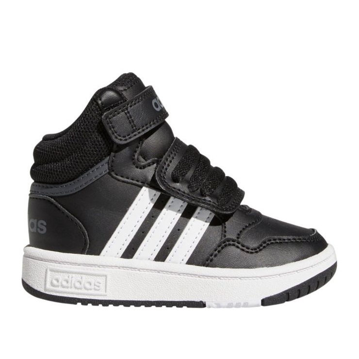 Adidas Hoops Mid Schuhe mit Klettverschluss GW0408 Sportschuhe, schwarz