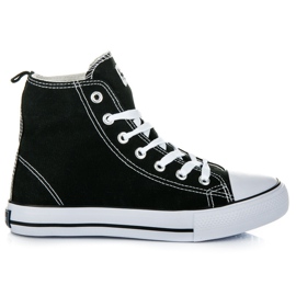 American Club Damenturnschuhe über dem Knöchel schwarz