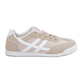 Niedrige Damen-Sneakers, beige Sneakers