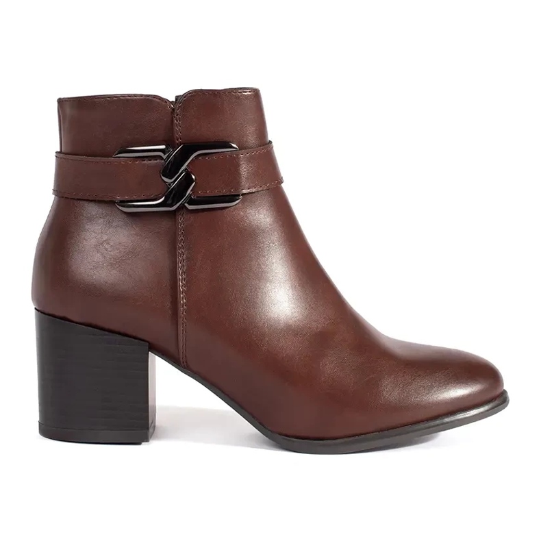 Sergio Leone braune Stiefeletten mit hohen Absätzen