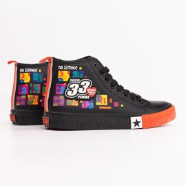 Offizielle Damen-Sneaker von Big Star x Wośp RR274A651 schwarz