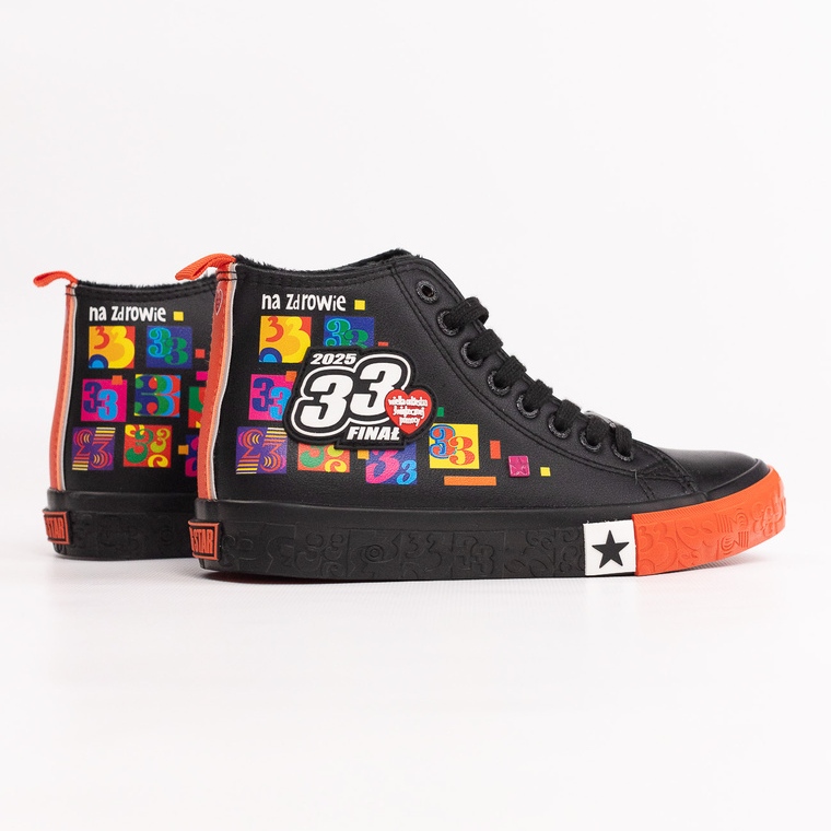 Offizielle Damen-Sneaker von Big Star x Wośp RR274A651 schwarz