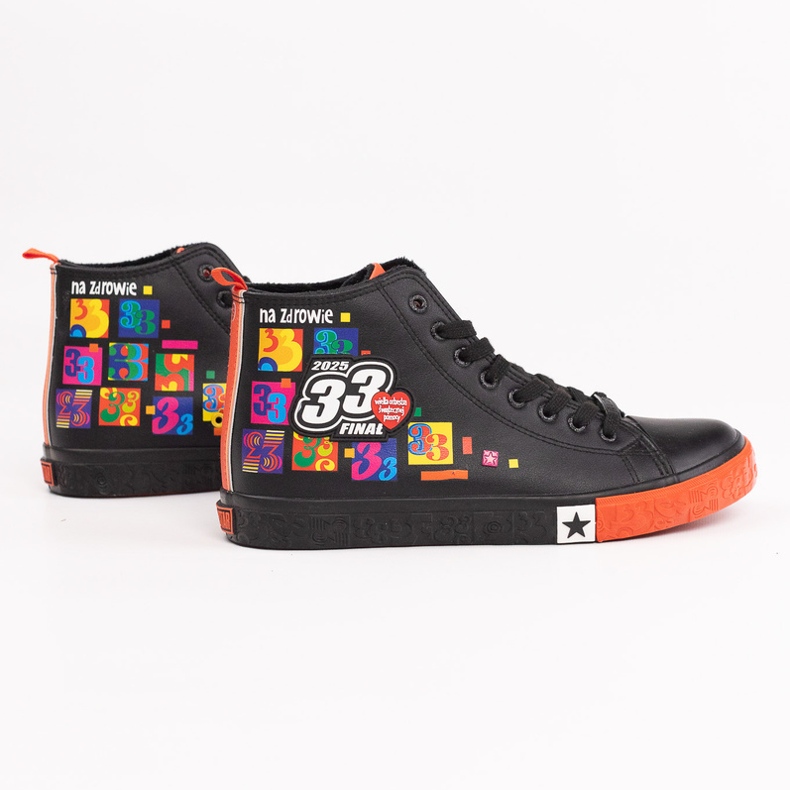 Offizielle Herren-Sneaker Big Star x Wośp RR174651 schwarz