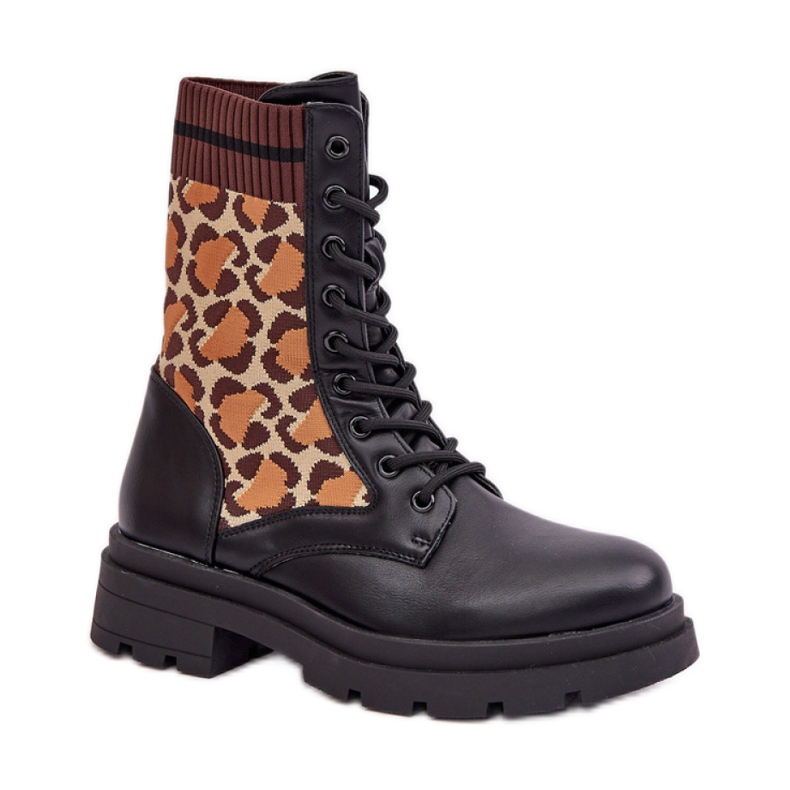 Schwarze Arbeitsstiefel für Damen