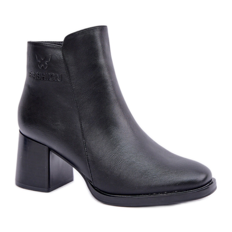 Elegante Damen-Stiefeletten mit hohem Absatz in Schwarz