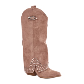 Step in style Stiefel Modell Iveliri LQ-135 Dunkelbeige – Treten Sie ein mit Stil