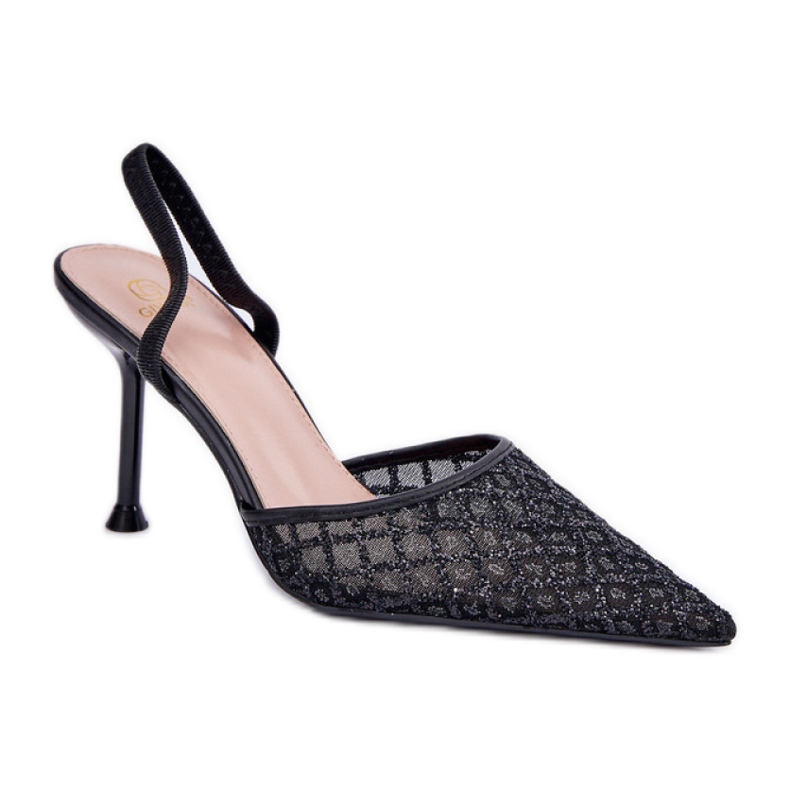 Step in style High Heels Modell Berilae B1639-202 Black Glitter – Treten Sie ein mit Stil schwarz