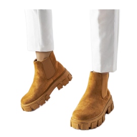 Hellbraune Damenstiefeletten Mooca - Solea