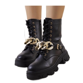 Schwarze Stiefel mit Kette Laboy - Solea