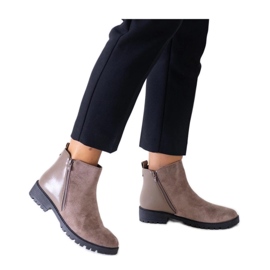 Braune Plateaustiefel aus Öko-Wildleder Kirla - Solea