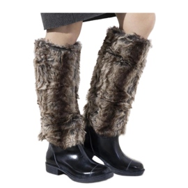 Marineblaue Gummistiefel mit Fell Melgar - Solea