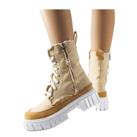 Beige isolierte Stiefel von Crispiero - Solea